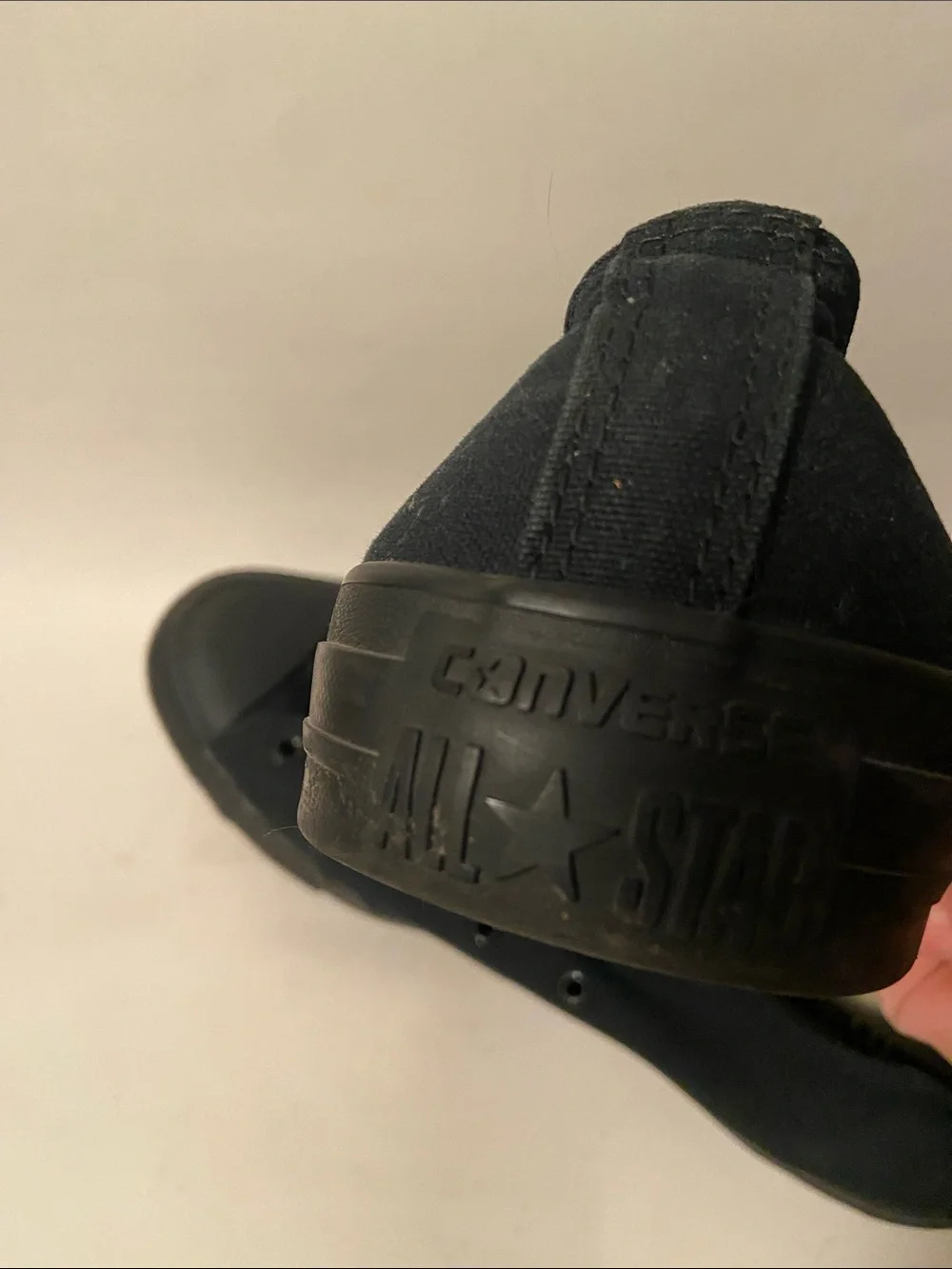Converse All Stars Men's Canvas Lace up Sneakers - Black sz 12